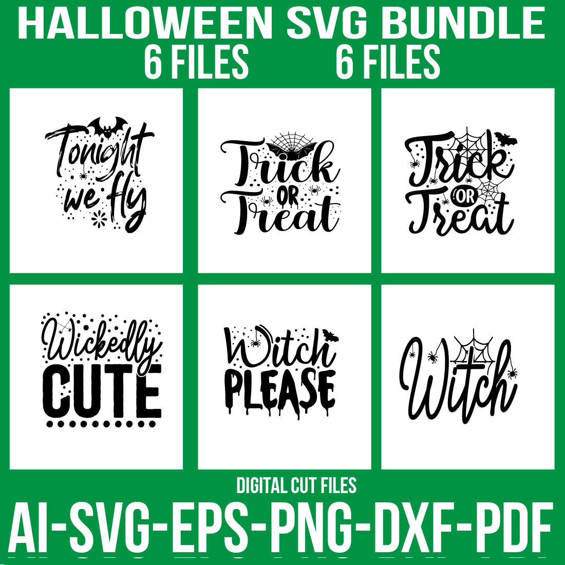 Halloween SVG Bundle cover image.