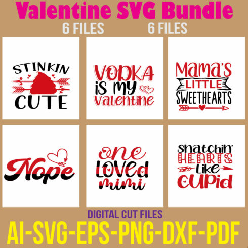 Valentine SVG Bundle cover image.