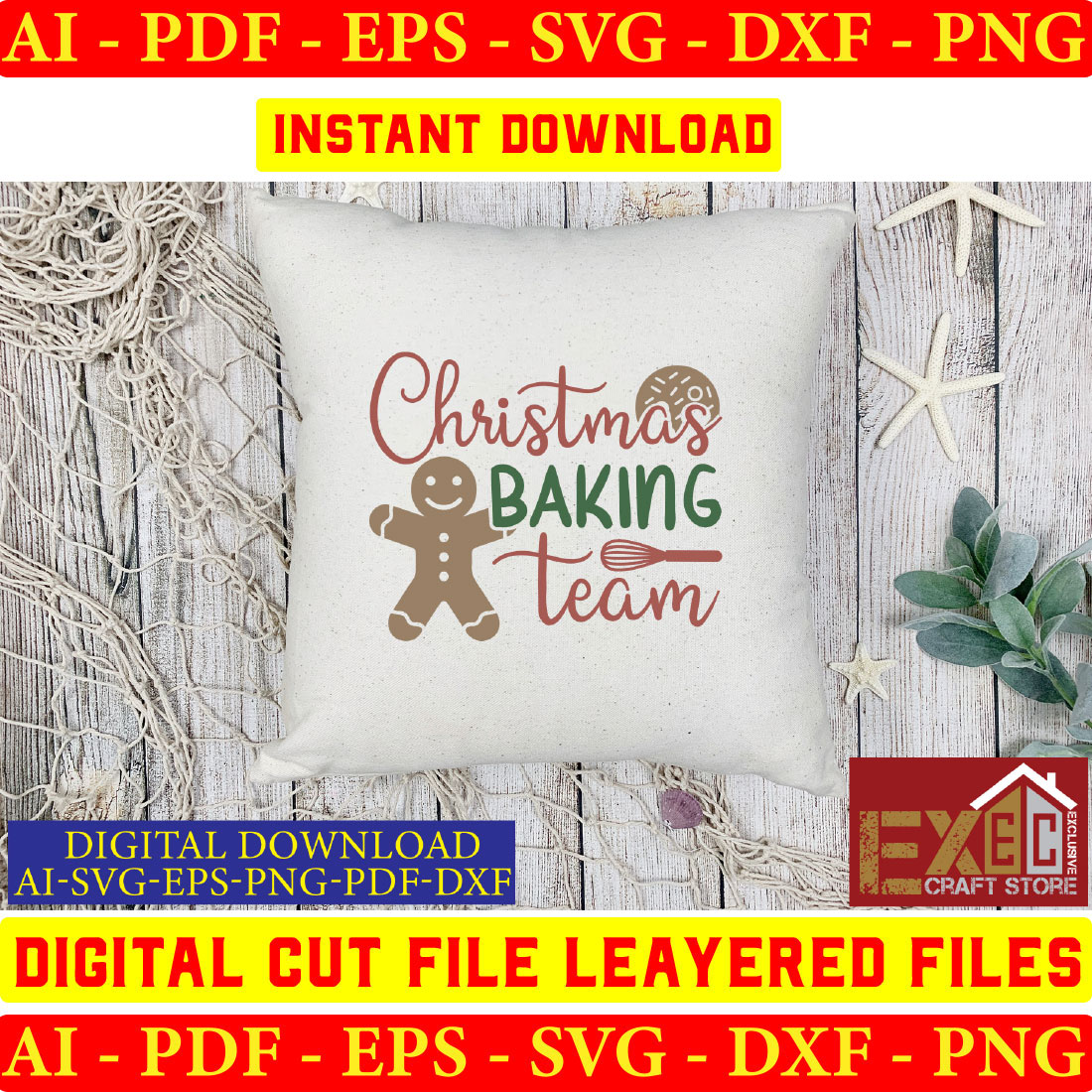 Christmas Baking Svg Design Bundle Vol-03 preview image.