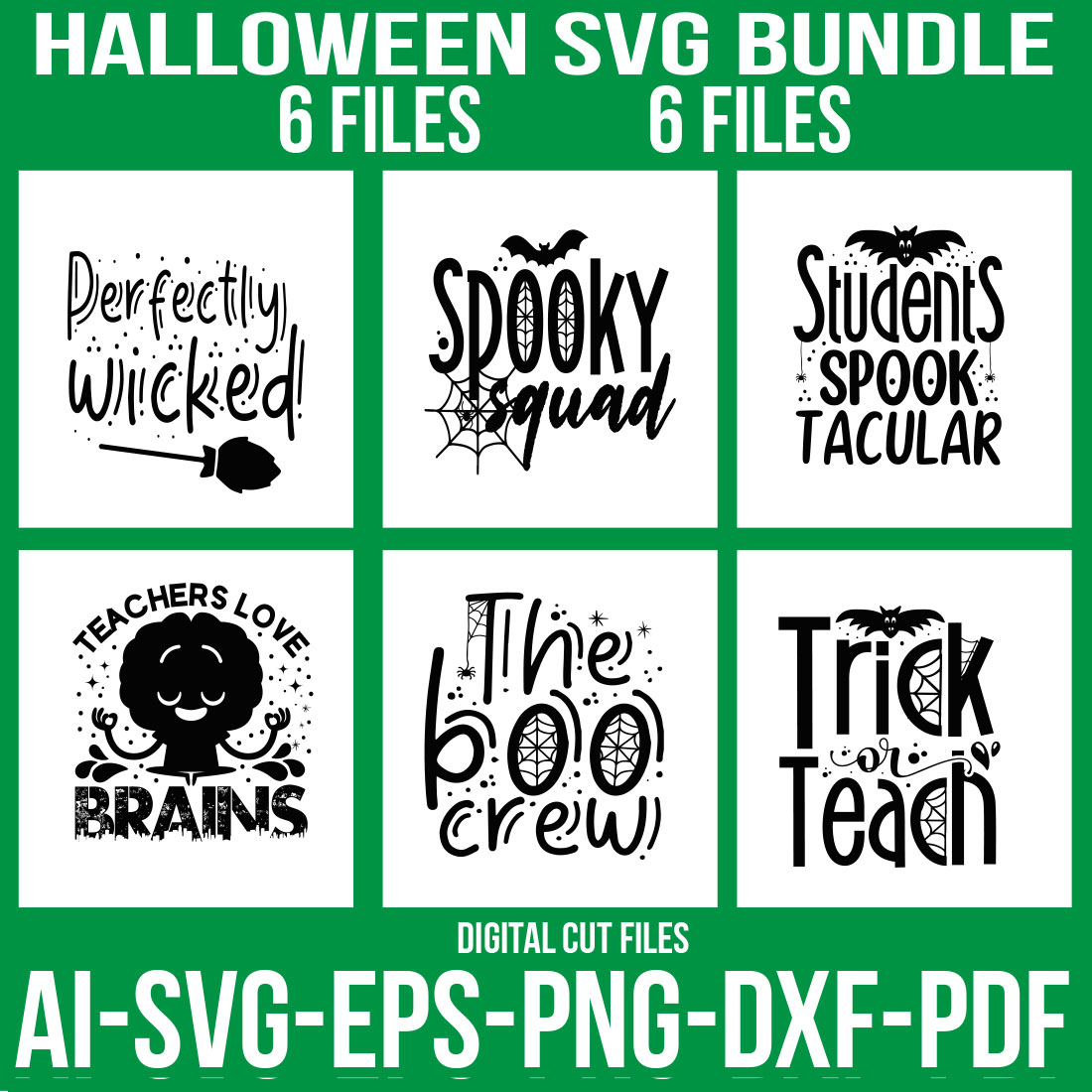 Halloween SVG Bundle cover image.