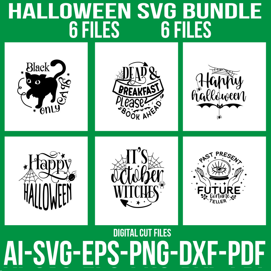 Halloween Doormat SVG Bundle cover image.