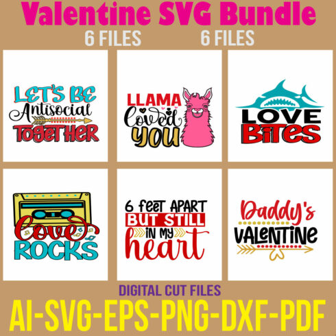 Valentine SVG Bundle cover image.