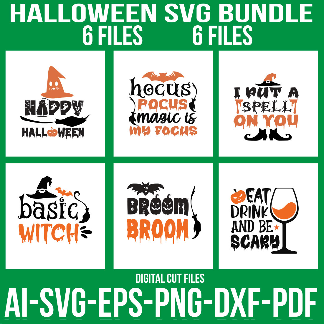 Halloween SVG Bundle cover image.