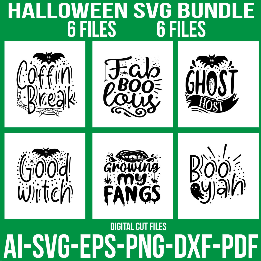 Halloween SVG Bundle cover image.