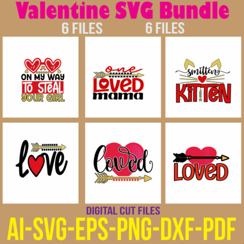 Valentine SVG Bundle cover image.