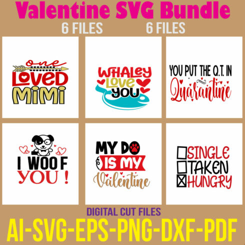 Valentine SVG Bundle cover image.