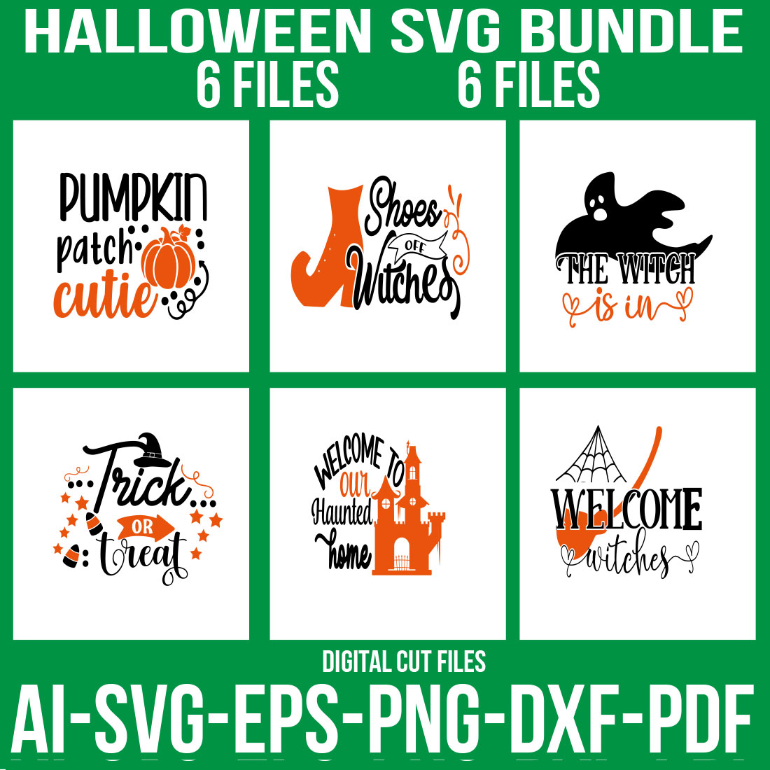 Halloween Doormat SVG Bundle cover image.