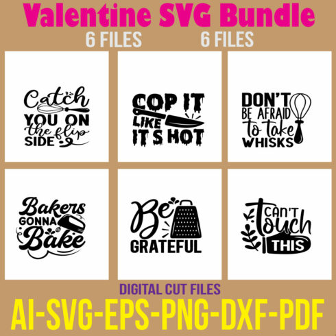 Valentine SVG Bundle cover image.