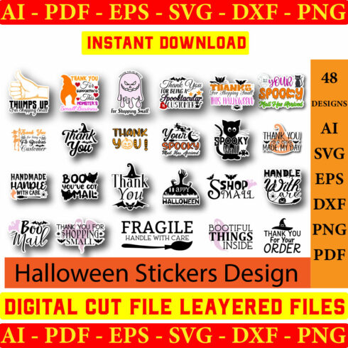 Halloween Sistker Design SVG Bundle cover image.