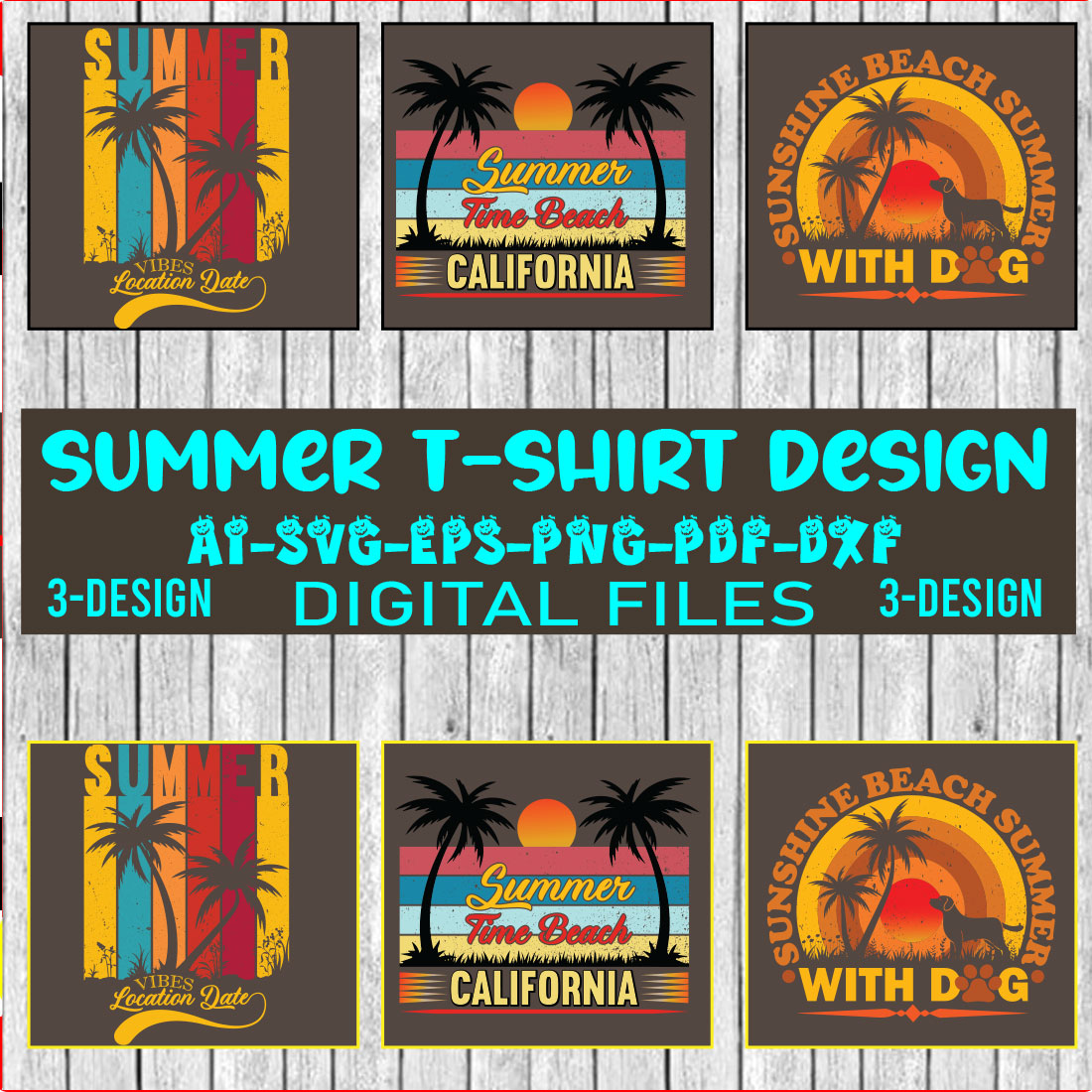 Summer T-shirt Design Vol-04 cover image.