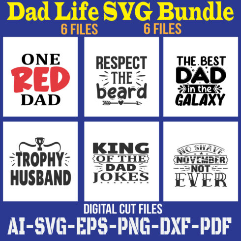 Dad SVG Bundle cover image.