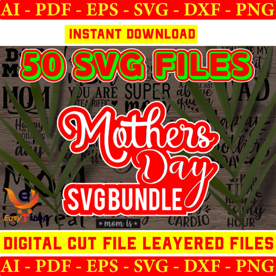 Mothers Day SVG Bundle Vol-02 cover image.