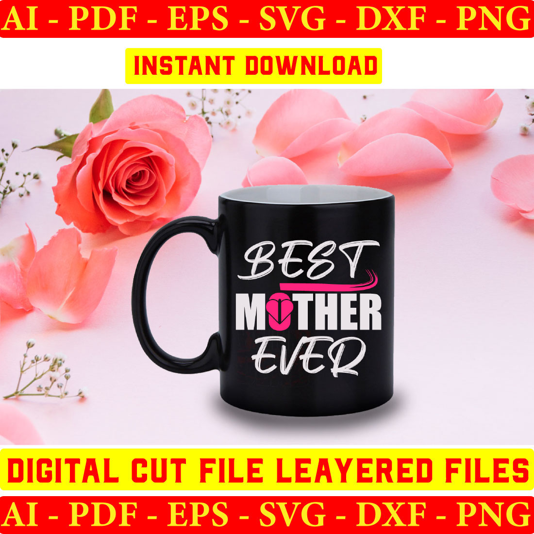 Mothers Day Svg T-shirt Design Bundle Vol-04 preview image.