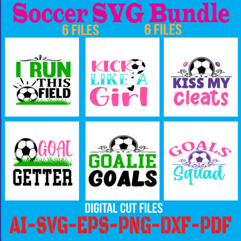 Soccer SVG Bundle cover image.