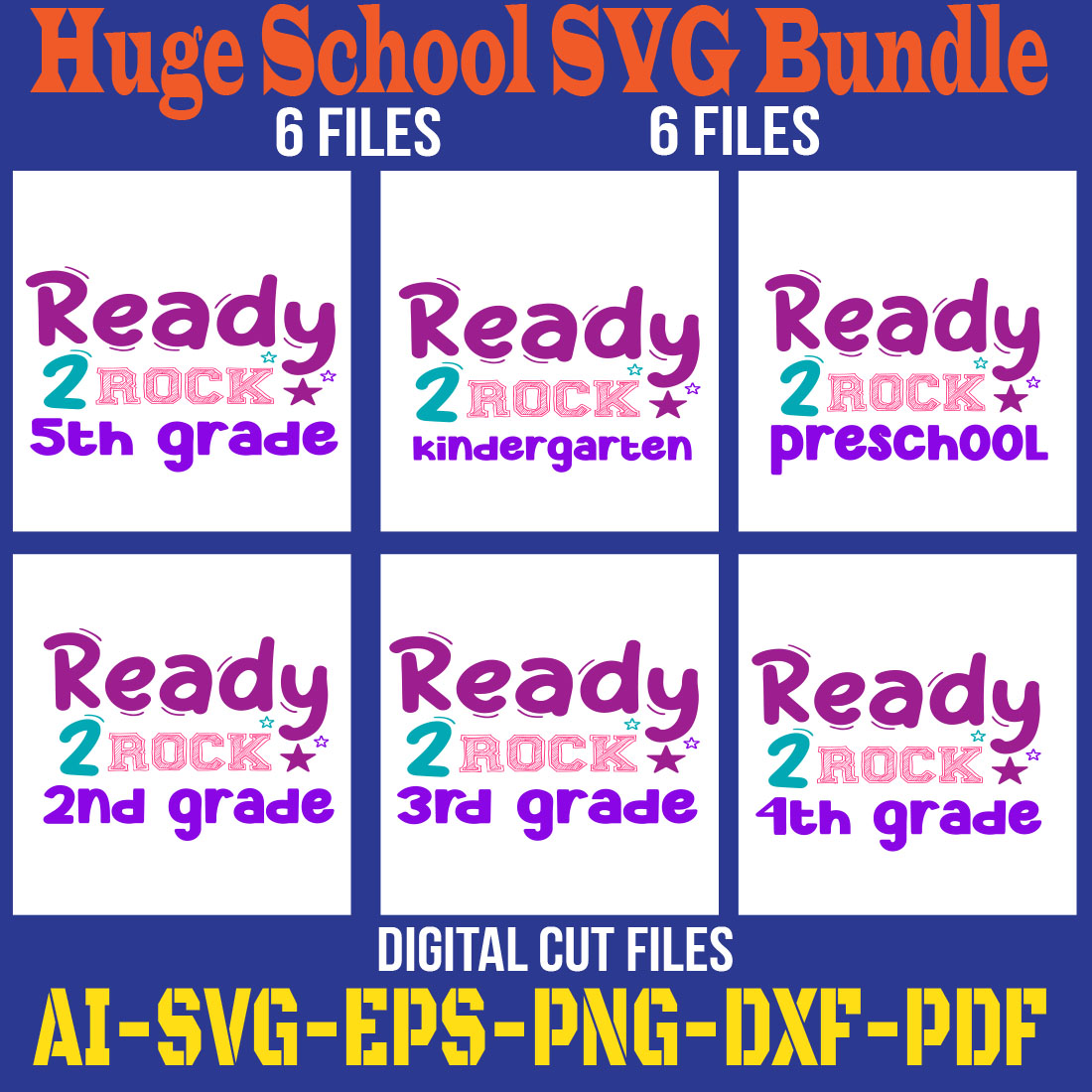 School SVG Bundle cover image.
