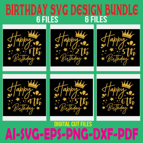 Queen Birthday SVG Design Bundle cover image.