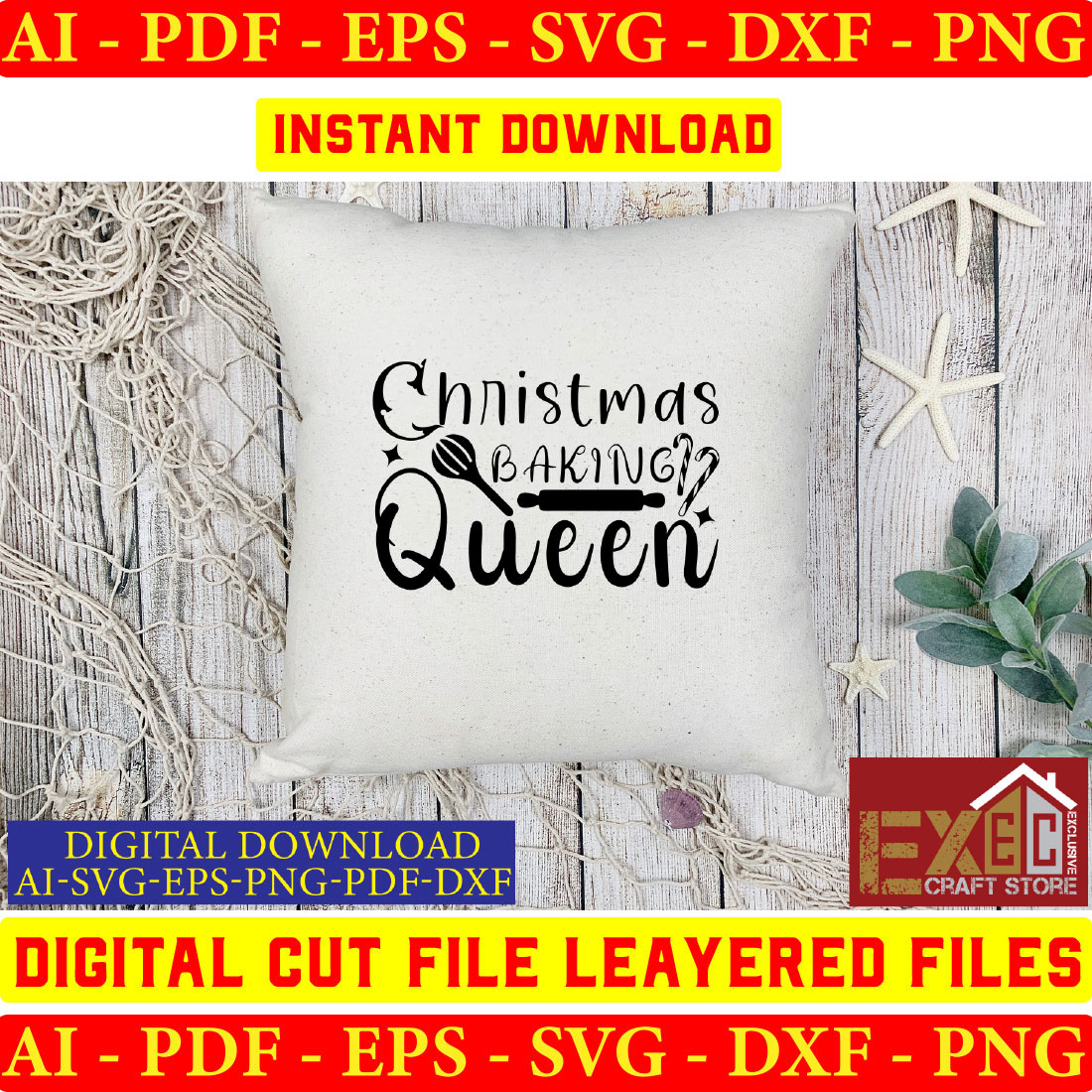 Christmas is a kind of queen svg file.