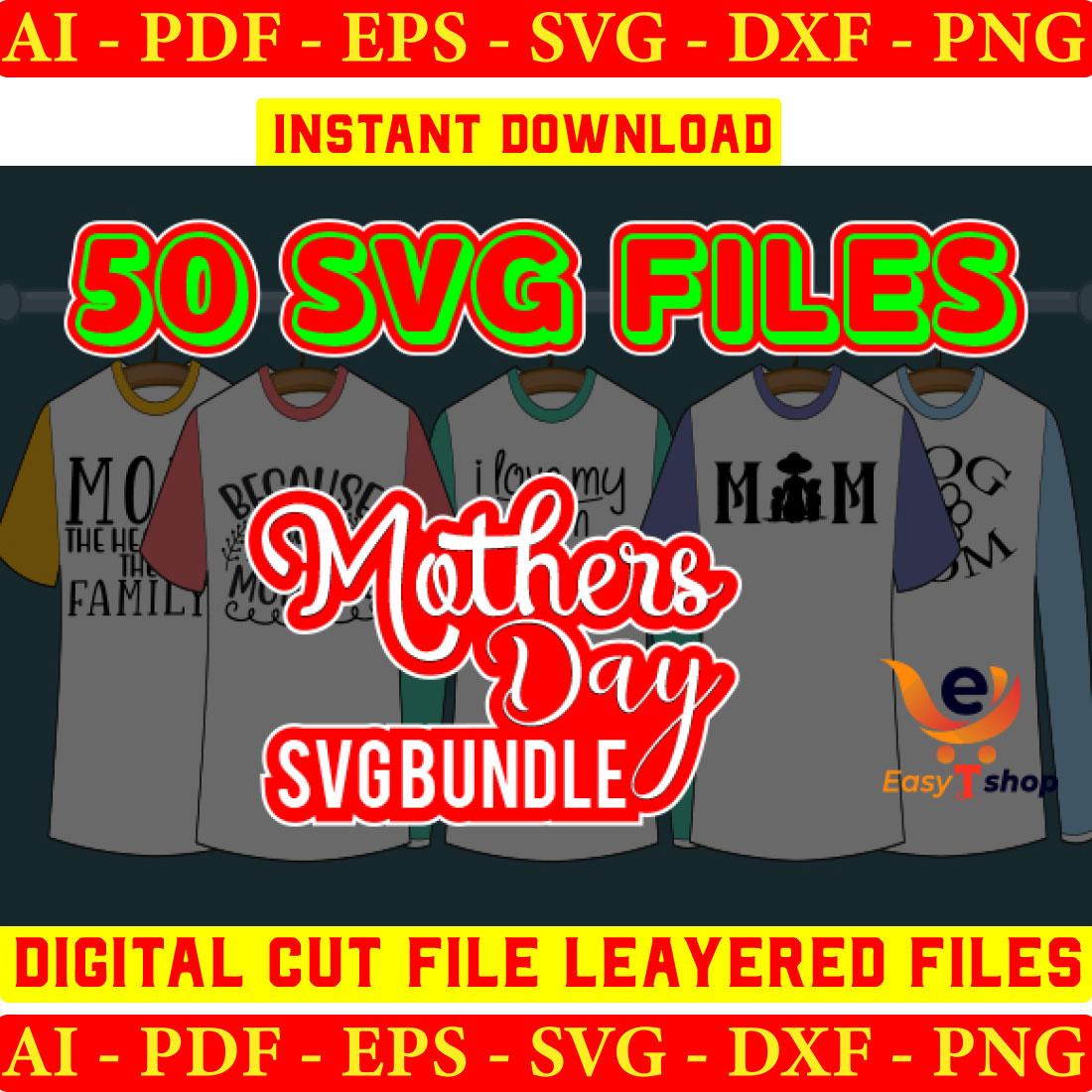 Mothers Day SVG Bundle Vol-02 preview image.