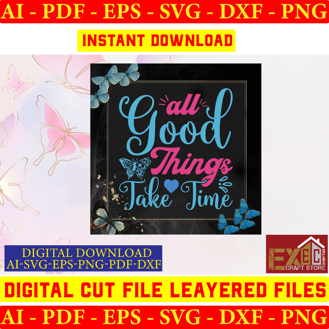 Digital cut file layered files for svg.