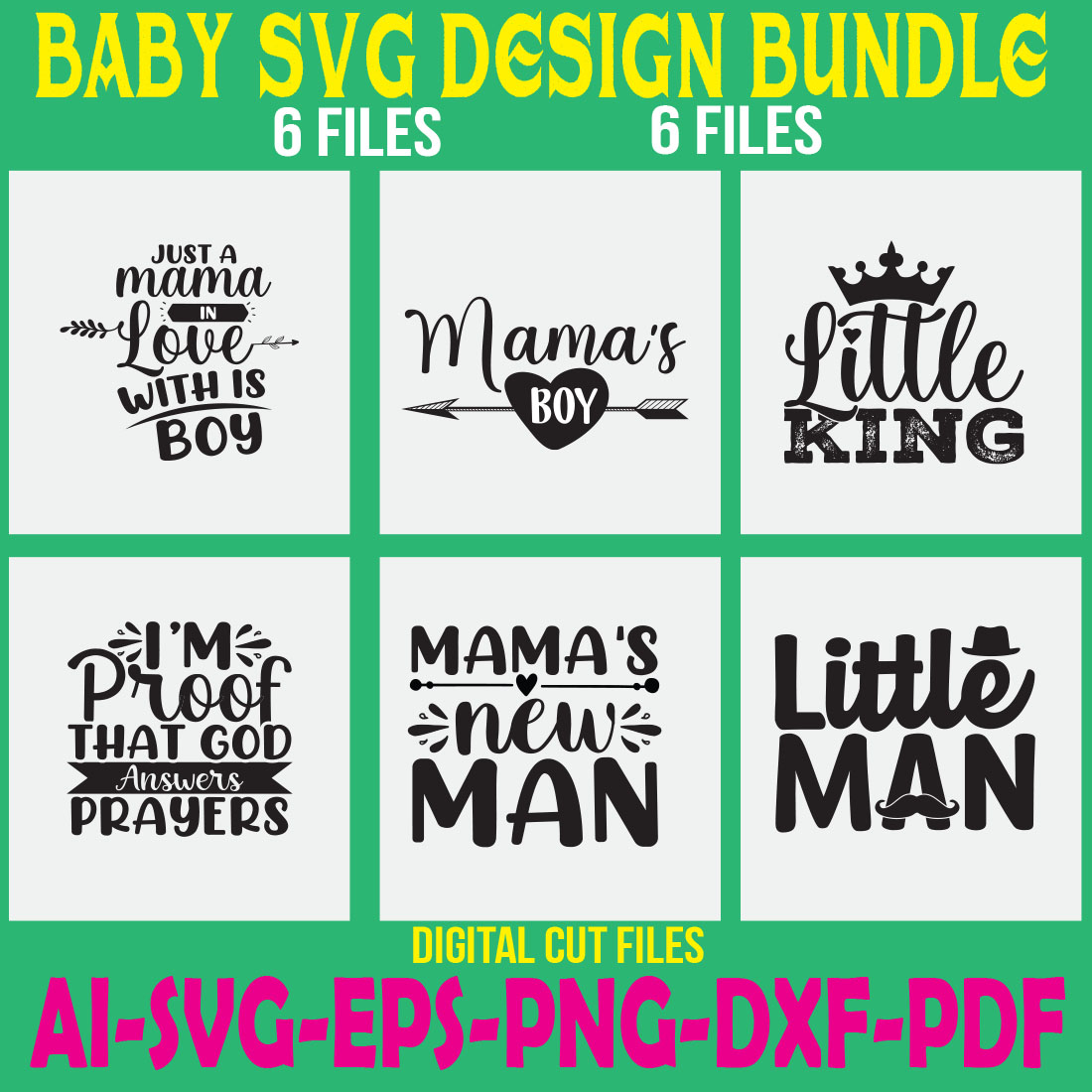 Baby SVG Design Bundle cover image.