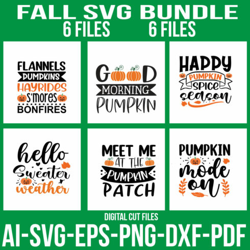 Fall Tote Bag SVG Bundle cover image.