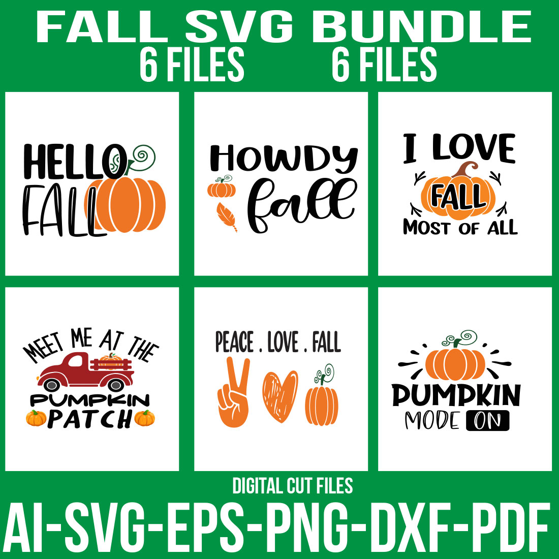 Fall SVG Bundle cover image.