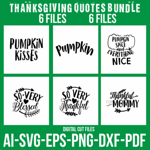 Thanksgiving Quotes Bundle cover image.