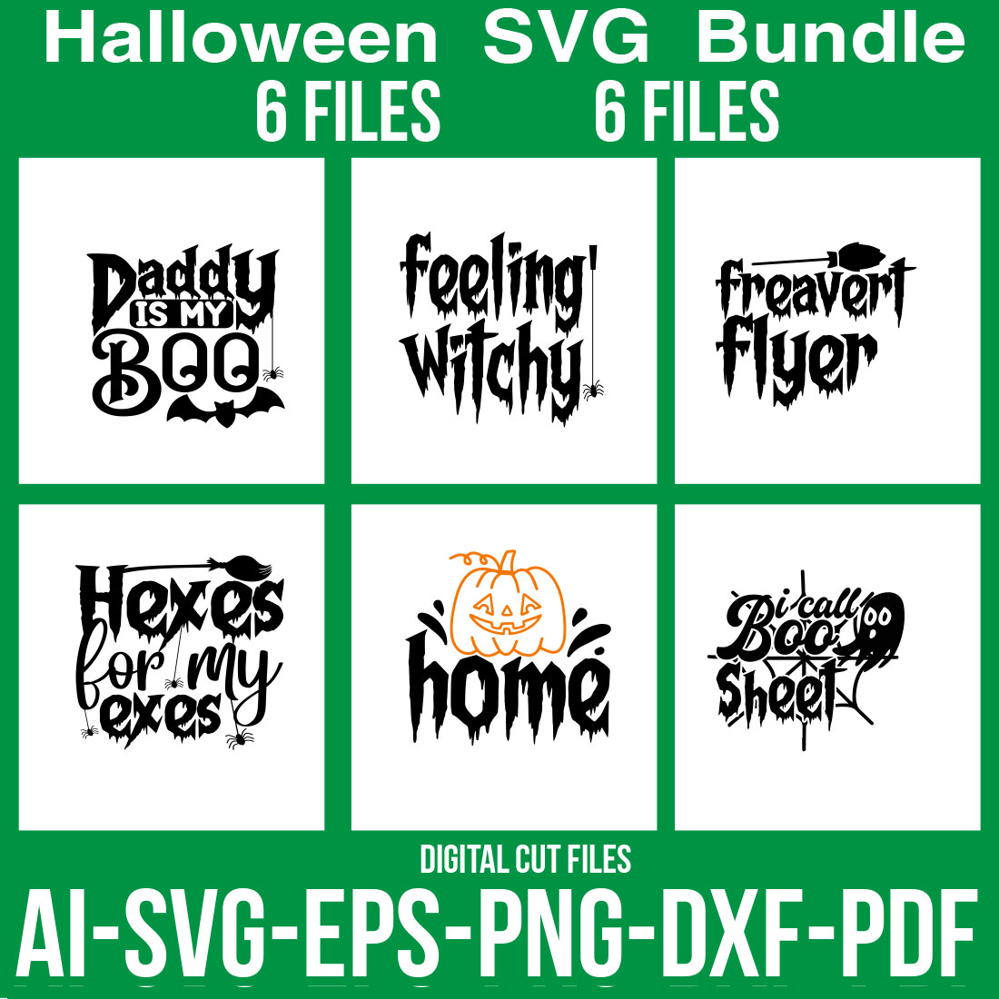 Halloween SVG Bundle cover image.