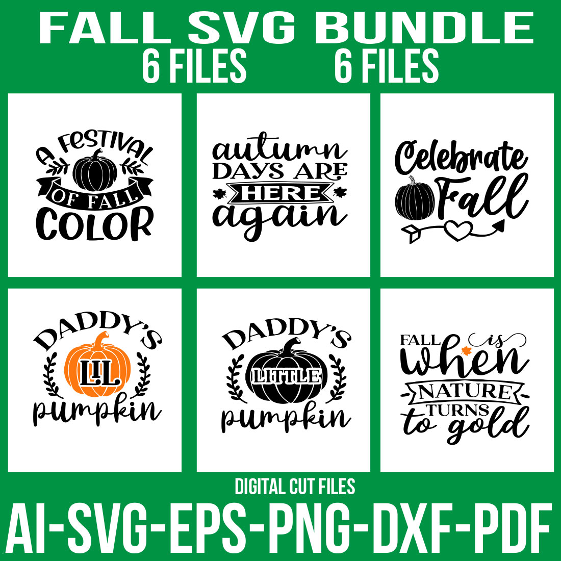 Fall SVG Bundle cover image.