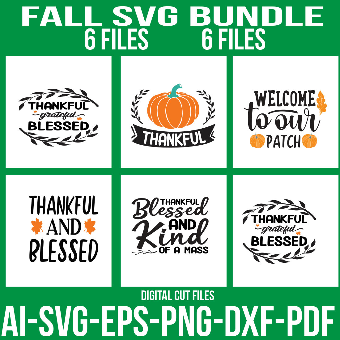 Fall SVG Bundle cover image.