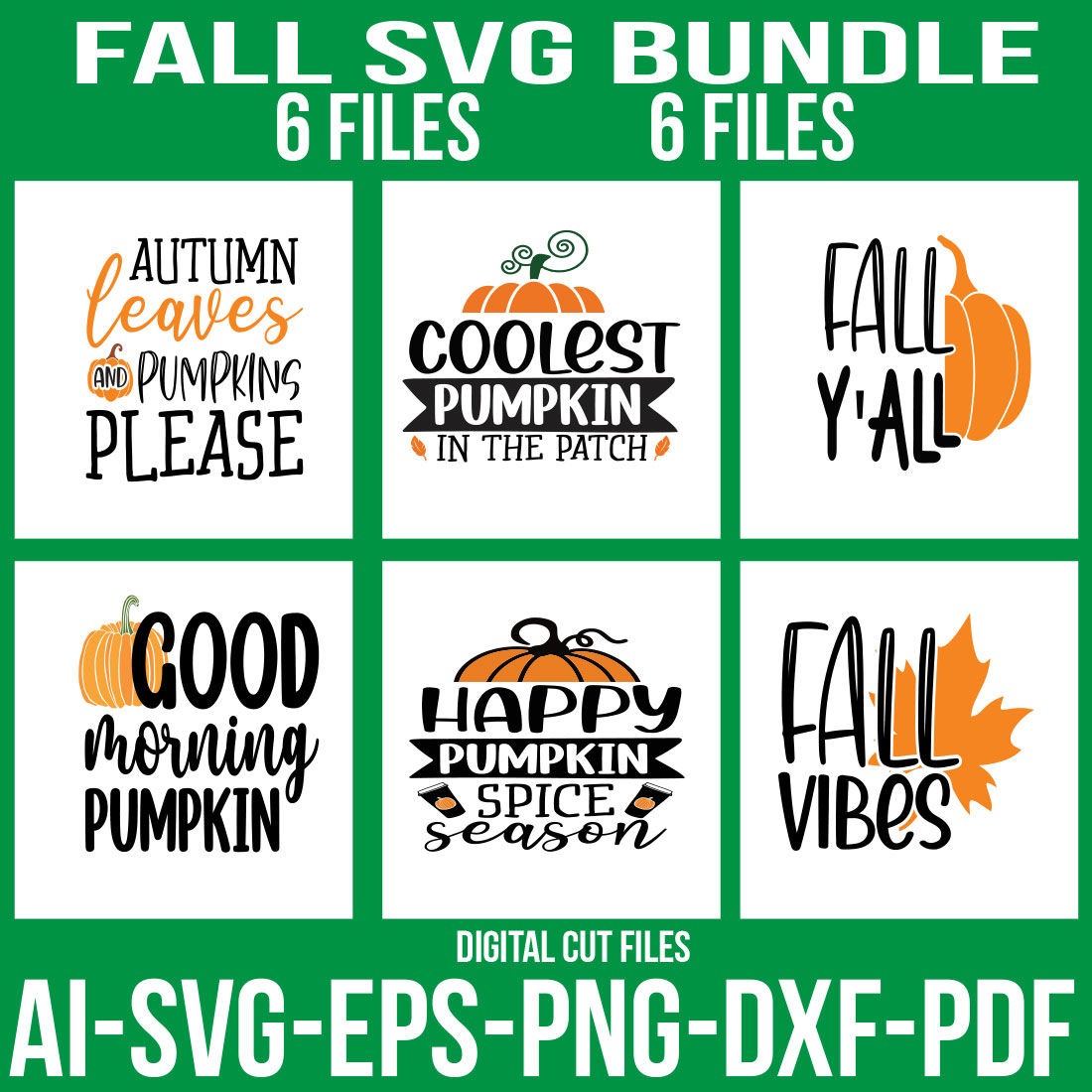 Fall SVG Bundle cover image.