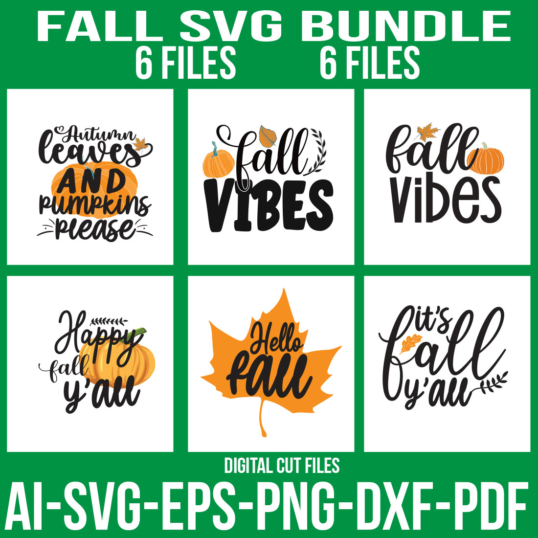 Fall SVG Bundle cover image.