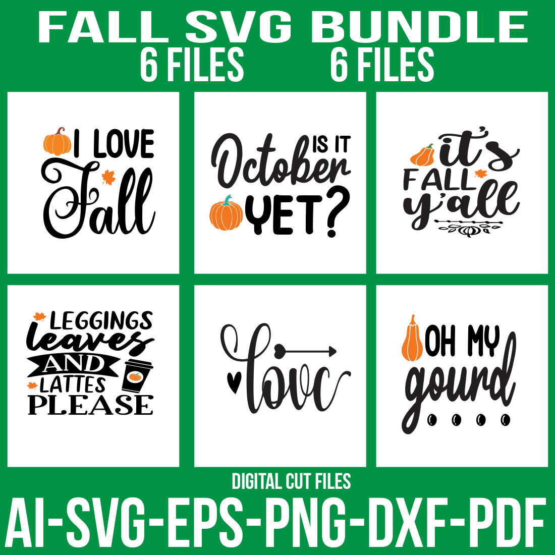 Fall SVG Bundle cover image.