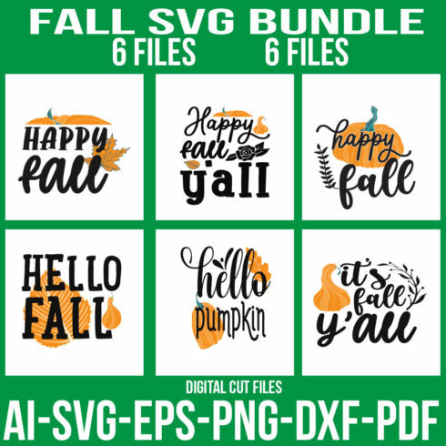 Fall SVG Bundle cover image.