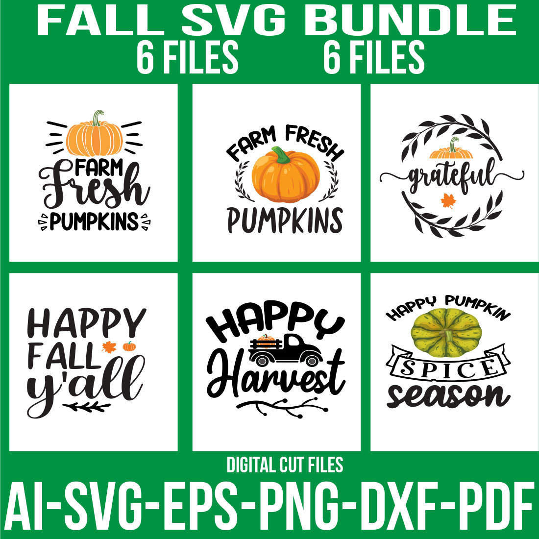 Fall SVG Bundle cover image.