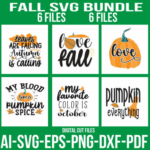 Fall SVG Bundle cover image.