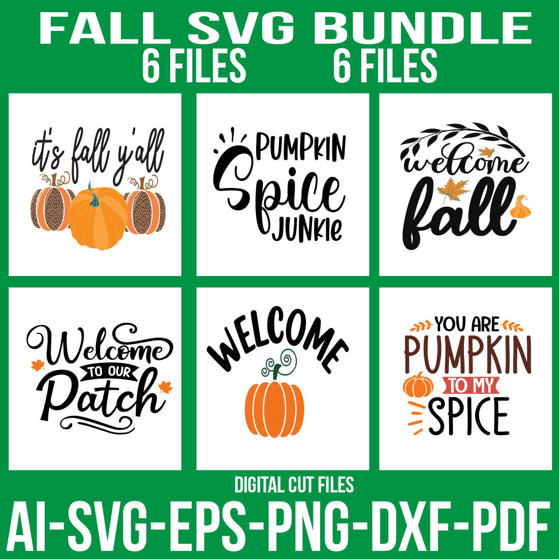 Fall SVG Bundle cover image.