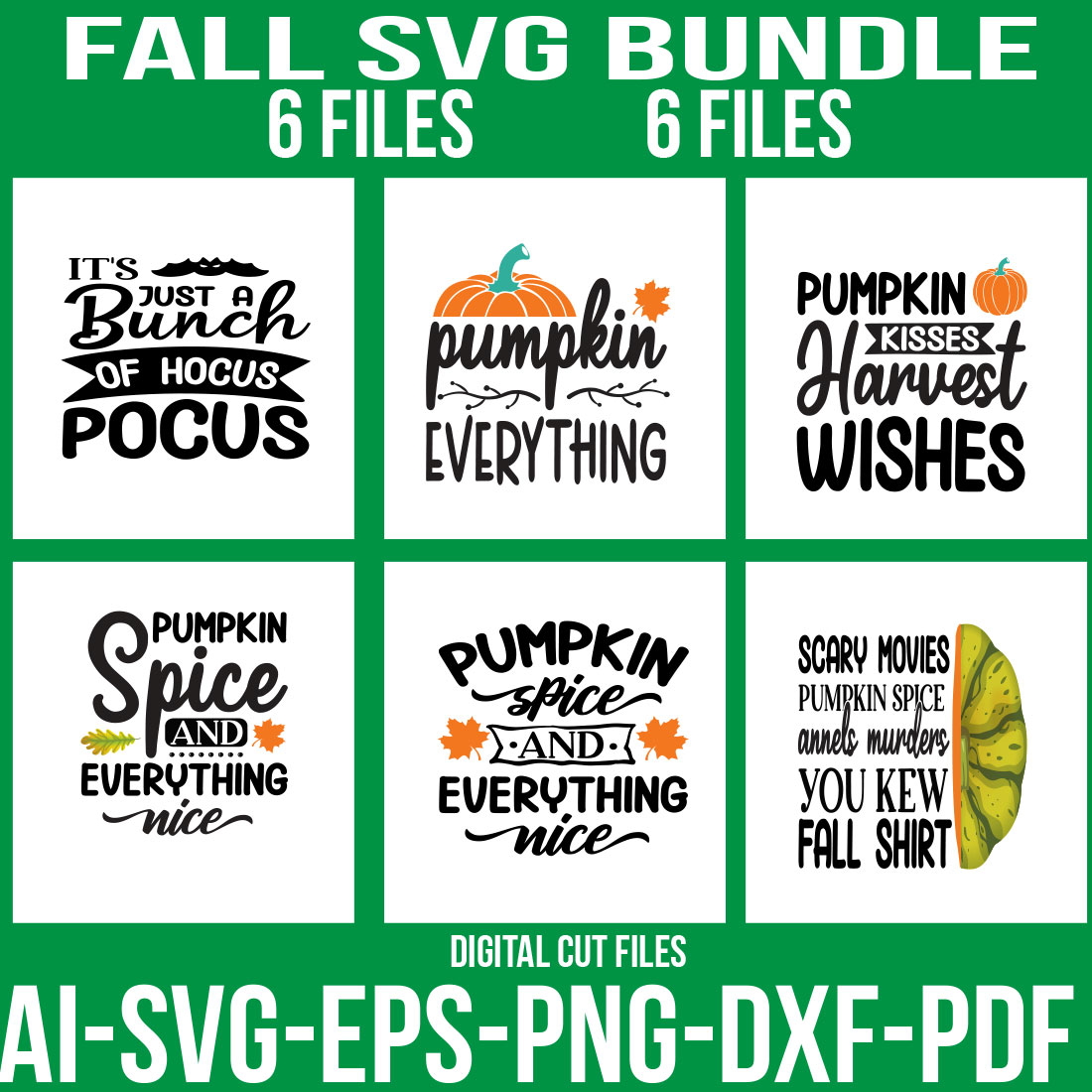 Fall SVG Bundle cover image.