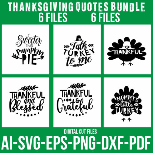 Thanksgiving Quotes Bundle cover image.