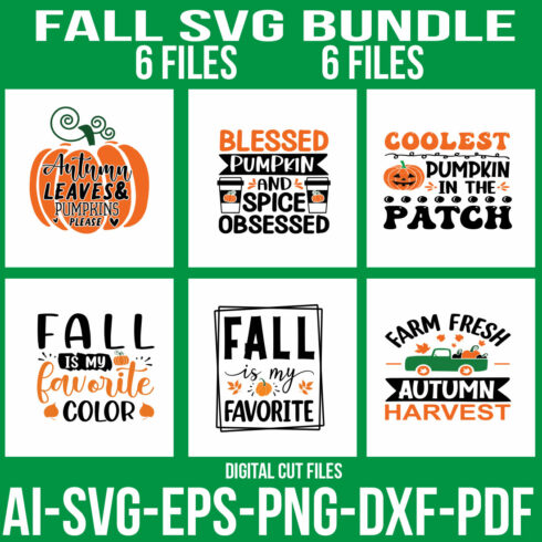 Fall Tote Bag SVG Bundle cover image.