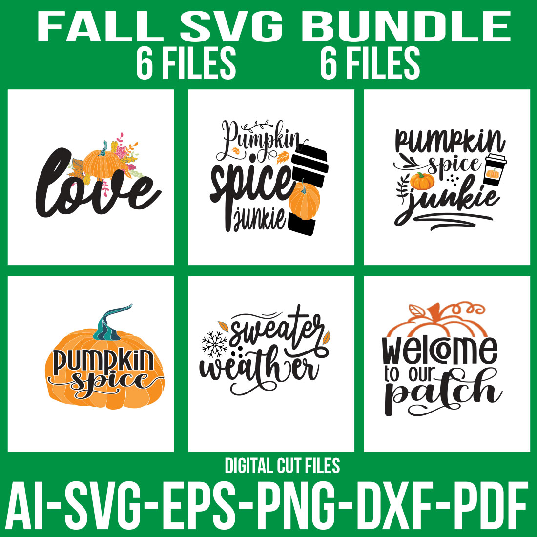 Fall SVG Bundle cover image.