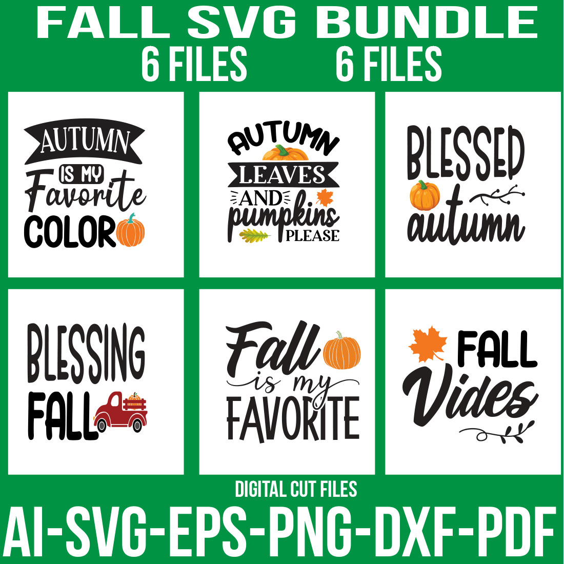 Fall SVG Bundle cover image.