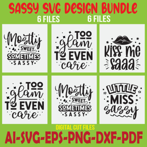 Sassy SVG Design Bundle cover image.