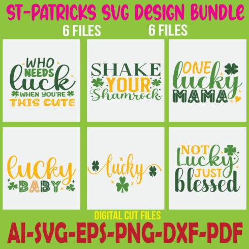 St-Patricks SVG Design Bundle cover image.