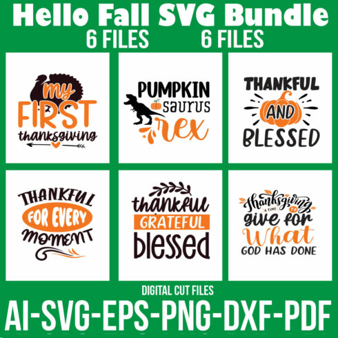 Fall SVG Bundle cover image.