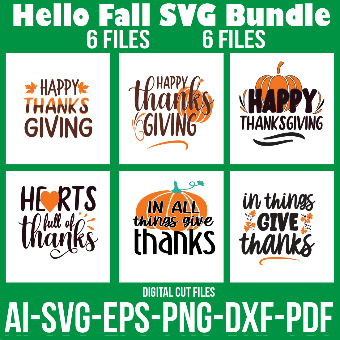 Fall SVG Bundle cover image.