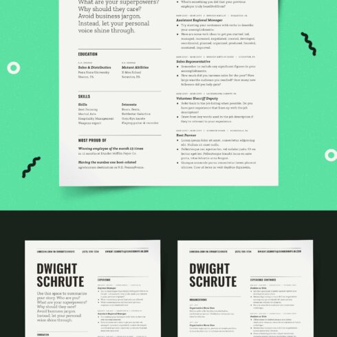 Resume Template Word Pages InDesign cover image.