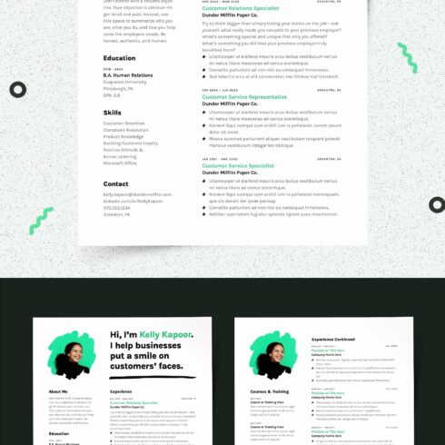 Resume with Picture CV Template cover image.