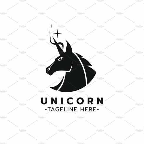 Beautiful Unicorn Logo Vector cover image.