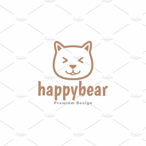 logo grizzly head bear cartoon cute cover image.